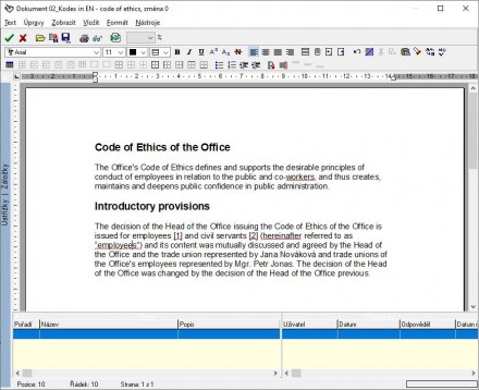 Document text