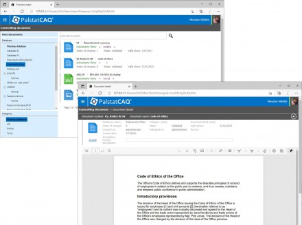 Web client for reading documents
