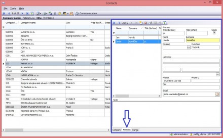 List of employees