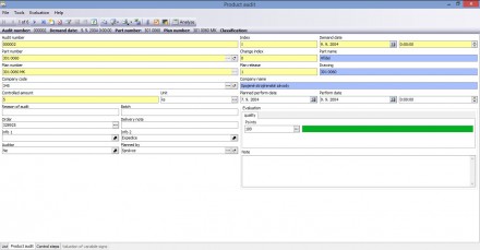 General information of Product audit